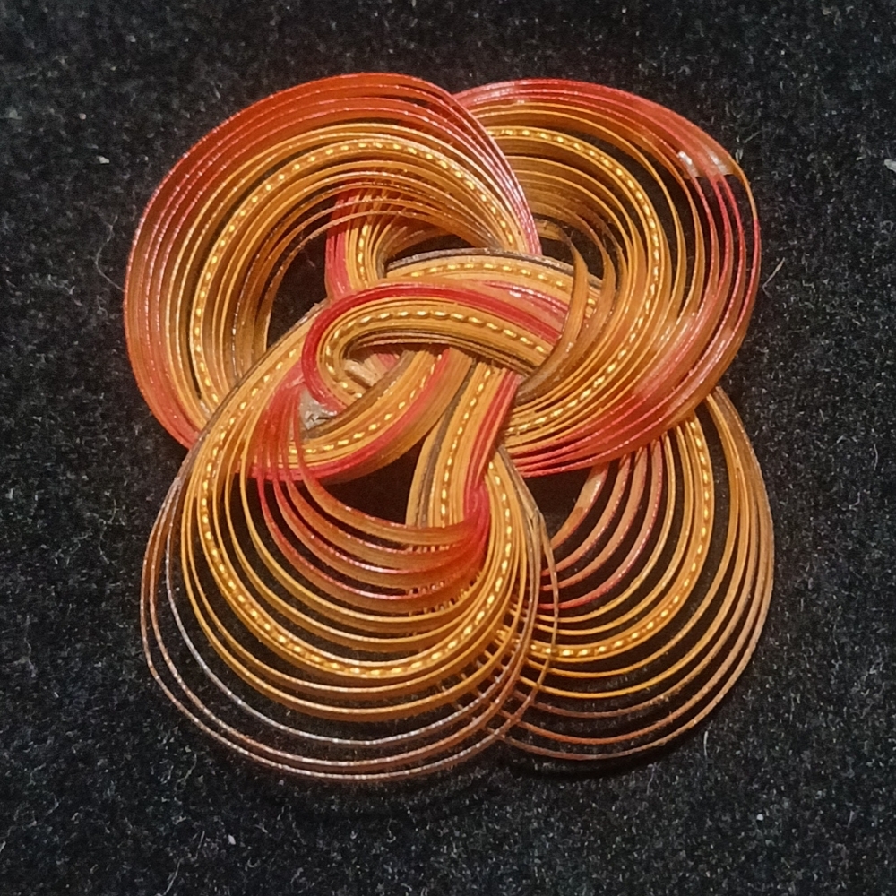 Vintage Bamboo Knot Brooch